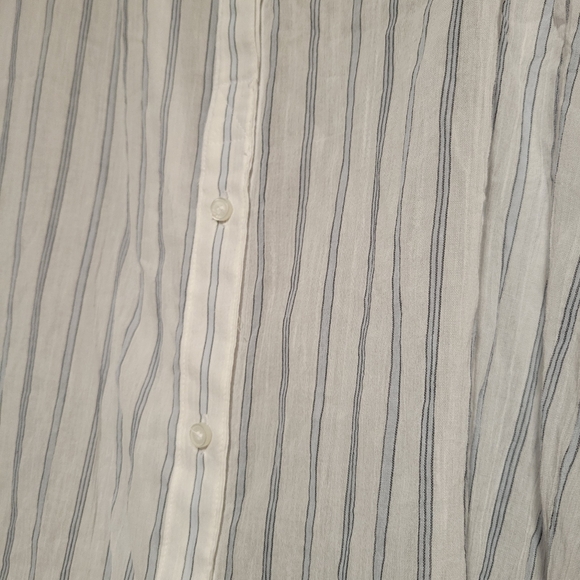 Treasure & Bond Stripe Woven Tunic in Blue White - Picture 2 of 2